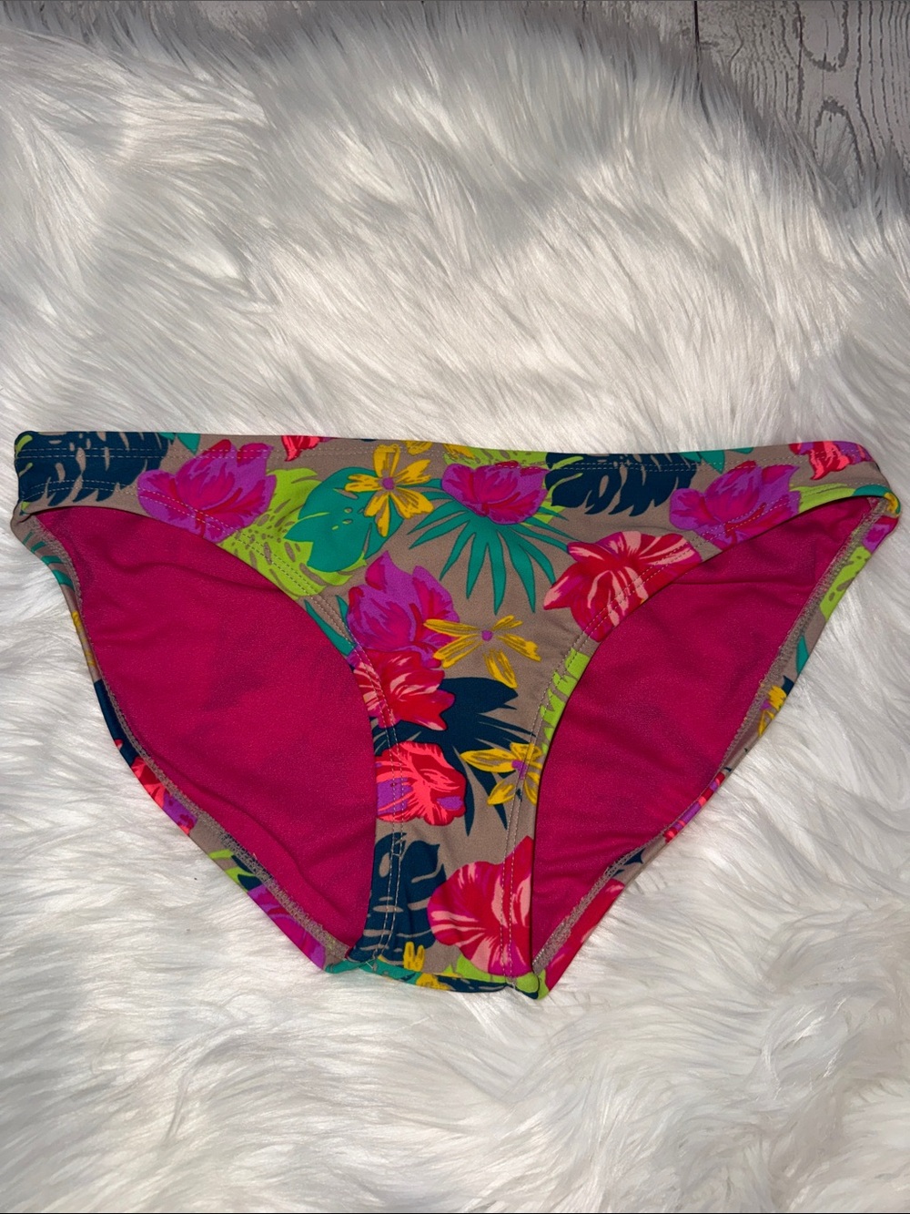 Tropical Floral Bikini Bottoms in Multi-Color